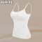 Sexy Women Tops Solid Padded Bra Spaghetti Camisole Top Builtin Bra Women Vest Comfortable Tank Top 5