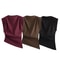 Slim Fit Summer Asymmetric Tank Women Wine RedBrownBlack Ruched Sleeve Tops For Office Party Breat 1