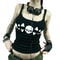 Vintage Women Goth Tank Tops Skull Print Backless Camisoles Low Cut Grunge Sleeveless Fit Shirt 4