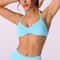 Sport Seamless Bras Scrunch Workout Yoga Tank High Support Thin Strap Halter Strappy Bra Top Women 6