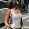 Womens Solid Tank Top Sleeveless Square Collar Camison Verano Edgy Clothes Accessories Korean Fashi 4