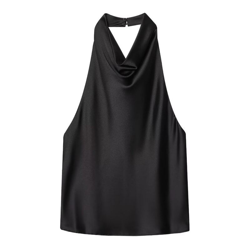 Stylish Women Halter Satin Tank Top Backless Corset Vest Sexy Summer Tops In Yellow Pink Black 5