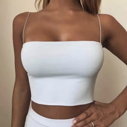 sexy elastic cotton camis, summer women's crop top, sleeveless short tank top bar, perfect for hot weather