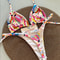 Sexy Print Bikini Sets Halter Laceup Tops Thongs Beach Bathing Suit Y2k Swimsuits For Women Stylish 6