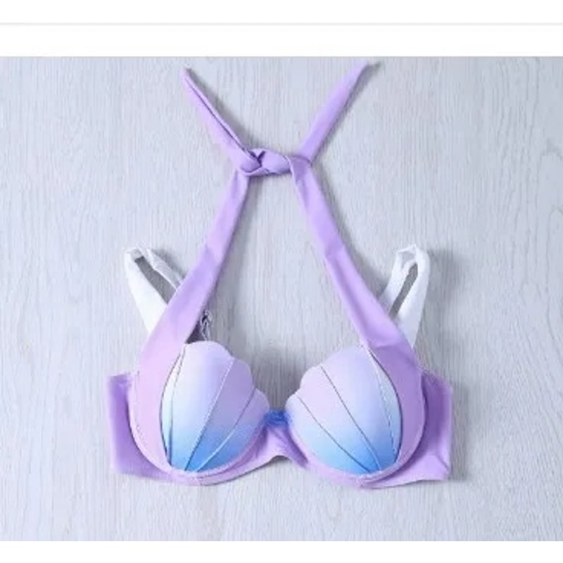 New Arrival Gradient Shell Bikini Swimsuit 4 Styles Womens Fashionable Mermaid Swimwear 2