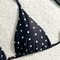 American Style Beach Bikini Sexy Black White Polka Dot Swimsuit For Women 2