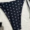 American Style Beach Bikini Sexy Black White Polka Dot Swimsuit For Women 3