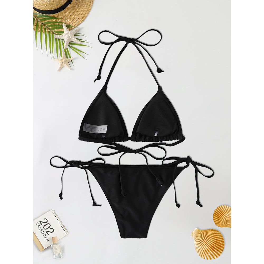 Brazilian Biquini Fashion Sexy Swimsuit Women Bikinis Set Triangle Swimwear String Beachwear Thong 1