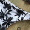 Sexy Black And White Coconut Tree Bikini Set Women Triangle Halter Swimsuit Brazilian Style Bathing 4