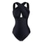 Sexy Vintage Ruched Plus Size Bikini Set Womens One Piece Swimwear Tummy Control BathingSuit Beachw 3