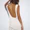 Womens Crochet Beach CoverUp Backless Swimwear Summer Swimsuit Coverups With Drawstring 2