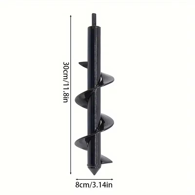 Garden Plant Auger Drill Bit Hex Drive Spiral Planter Tool 6