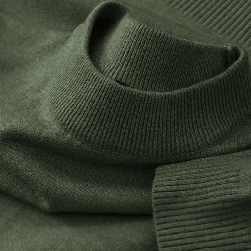 Mens Mock Neck Sweater Lightweight Knit Pullover For Casual Everyday Style 14