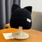 Cute Cat Ears Beanie For Women Winter Warmth And Style Soft Knitted Ear Protection 3