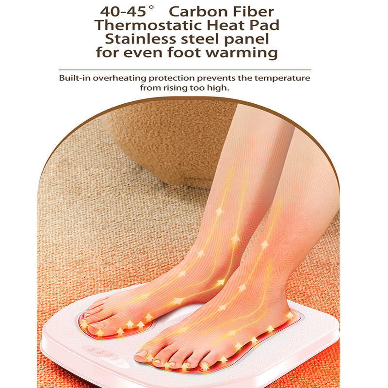 Electric Foot Leg Massager Machine With Remote Control Adjustable Vibration Heat Therapy 2