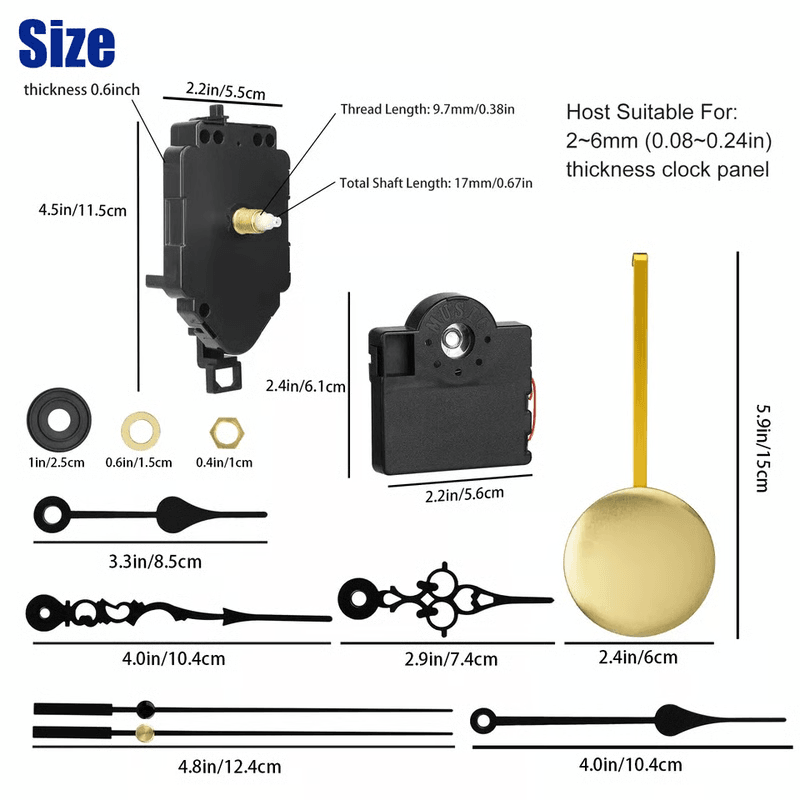 Silent Quartz Clock Movement With Chime Repair DIY Replacement Kit 1