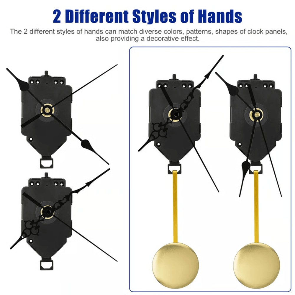 Silent Quartz Clock Movement With Chime Repair DIY Replacement Kit 4