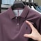 Men's Cotton Embroidered Polo Shirt for Business Casual Summer Wear
