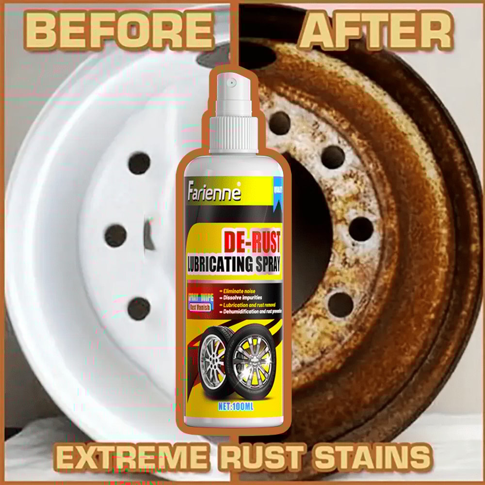 Rust Remover Spray for Metal Tools, Car Parts and Household Hardware Care