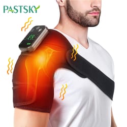 heating vibration shoulder brace for pain relief, support, and recovery