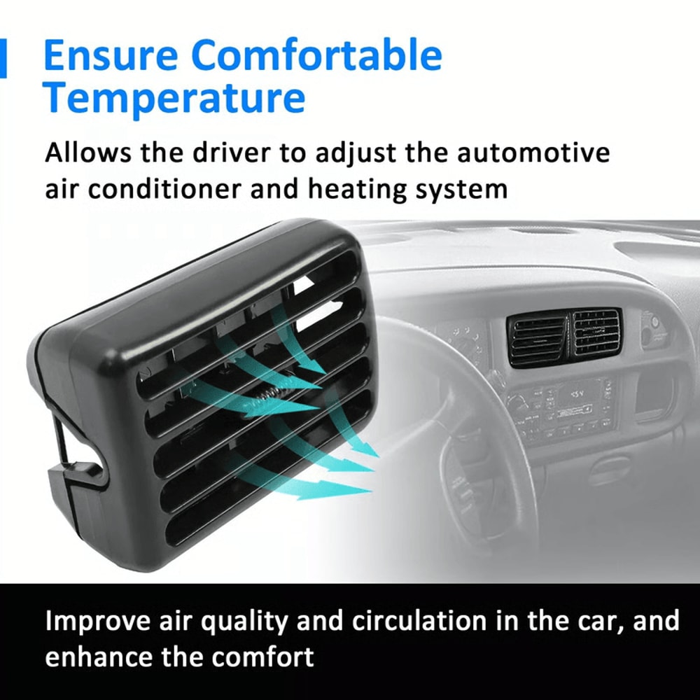 OEM Replacement Black Dash Vent Bezel For 9802 Dodge Ram 1500 2500 3500 2