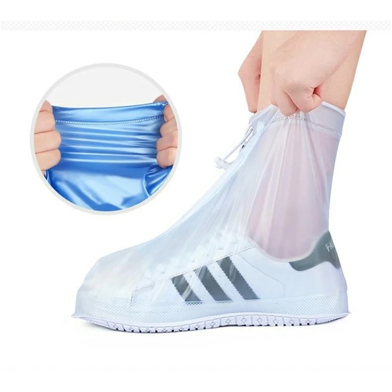 Reusable Waterproof Shoe Covers For Rain Protection And Slip Resistant Walking 5