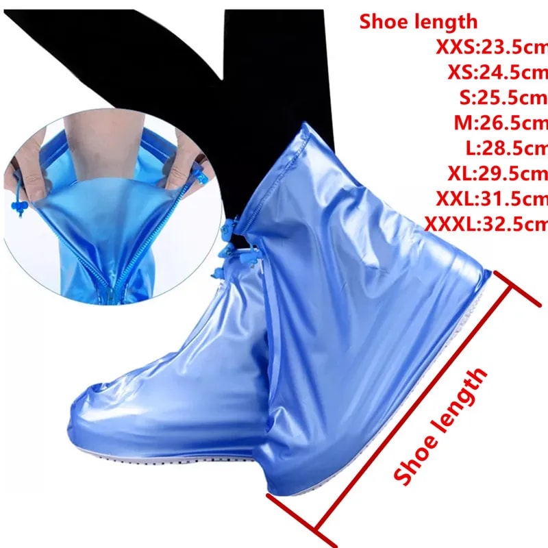Reusable Waterproof Shoe Covers For Rain Protection And Slip Resistant Walking 6
