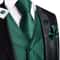Silk Jacquard Vest And Tie Accessory Set For Men Formalwear 17