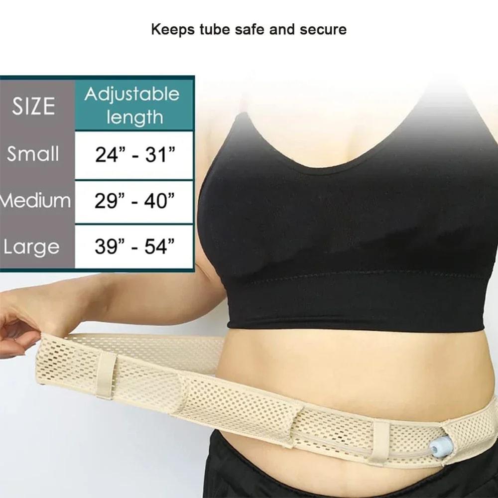 Abdominal Support Belt For Secure Catheter Protection And Stabilization 7