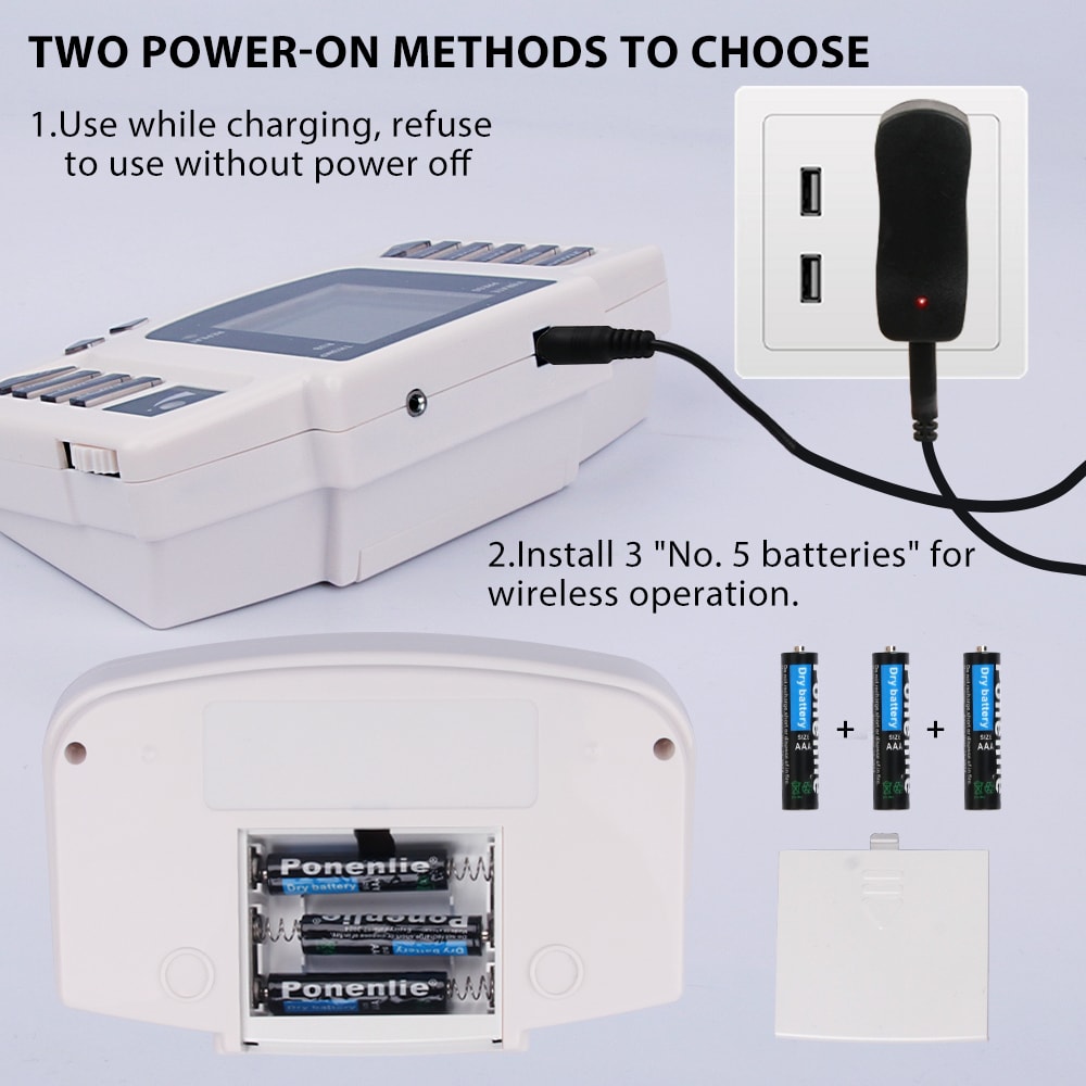 Physiotherapy TENS EMS Massager With Digital Meridian Therapy 3
