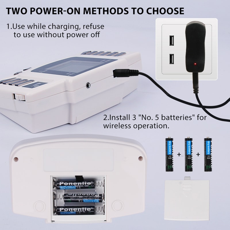 Physiotherapy TENS EMS Massager With Digital Meridian Therapy 3