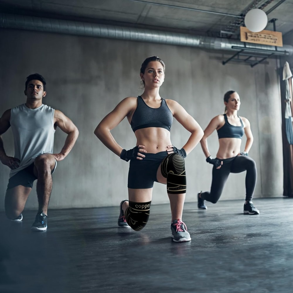 Copper Knee Brace With Strap For Knee Pain Relief 2