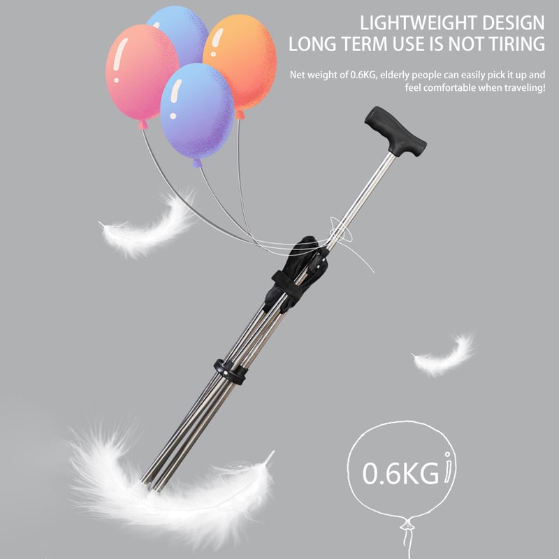 Lightweight Folding Cane with Seat for Seniors, Travel & Everyday Support