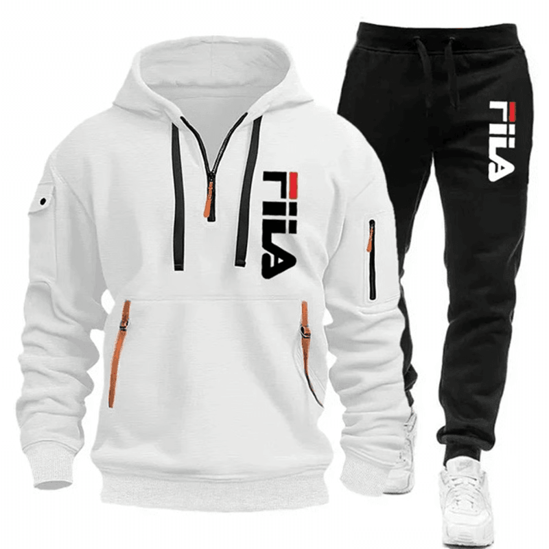 Two Sets Of 2025 New Fashionable Mens Sportswear A Zippered Hooded Sweatshirt And Sweatpants For Ca 13