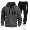 Two Sets Of 2025 New Fashionable Mens Sportswear A Zippered Hooded Sweatshirt And Sweatpants For Ca 16