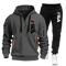 Two Sets Of 2025 New Fashionable Mens Sportswear A Zippered Hooded Sweatshirt And Sweatpants For Ca 16