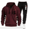 Two Sets Of 2025 New Fashionable Mens Sportswear A Zippered Hooded Sweatshirt And Sweatpants For Ca 4