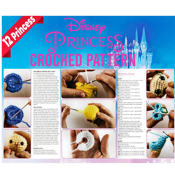 Crochet Disney Princess Pattern - Step-by-Step Instructions | Inspire ...