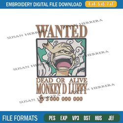 monkey d luffy gear 5 embroidery design png