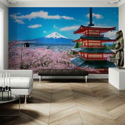 Wall Mural Self Adhesive Wallpaper - Mountain Japan Wallpaper