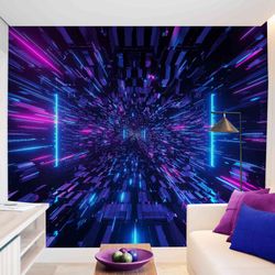 Living Room Mural Wallpaper Decor - 3D Futuristic Art