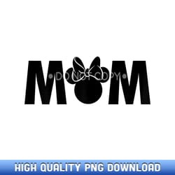 disney mickey and friends mother's day minnie mom text - sophisticated sublimation design files