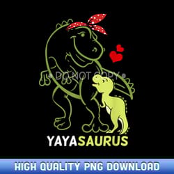 yayasaurus yaya tyrannosaurus dinosaur baby mother's day - designer series sublimation downloads