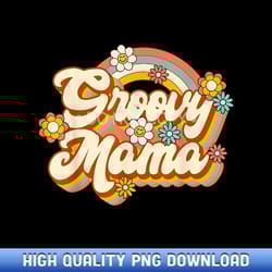 retro groovy mama family birthday 60s 70s hippie costume - customizable sublimation png templates