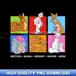 disney characters colorful mother's day - exclusive release sublimation files