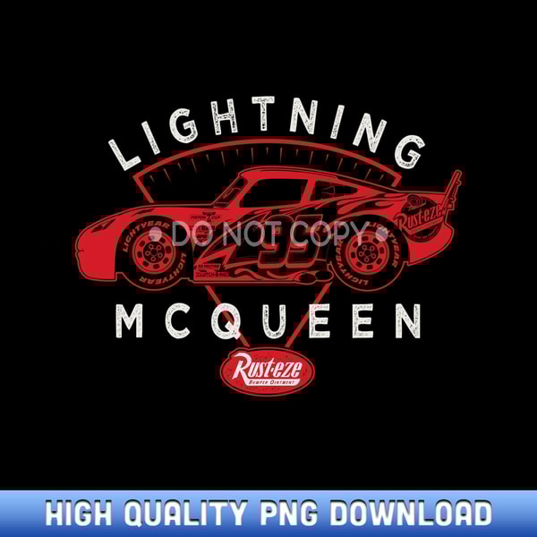 Disney and Pixar's Cars Lightning McQueen Rust-Eze Logo Long | Inspire ...