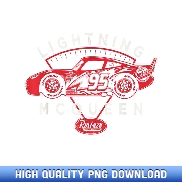 Disney and Pixar's Cars Lightning McQueen Rust-Eze Logo - Ha | Inspire ...