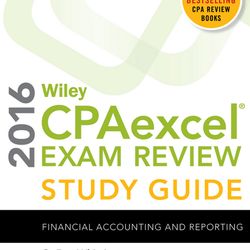 Wiley CPAexcel Exam Review 2016 Study Guide January: Financial Accounting and Reporting 1st Edition PDF Download