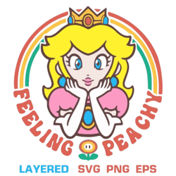 Princess Peach Svg, Princess Peach Png,Princess Peach Crown Png, Super Mario Princess Peach, Princess Peach Face Svg