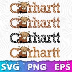 Highland Cow SVG, Carhartt Logo PNG, Carhartt SVG, Carhartt Logo Transparent, Simple Highland Cow SVG, Carhartt PNG